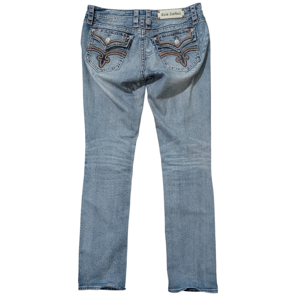 Rock Revival Essie Straight Jeans Essie T5 Wash Size 32 RJ8396T5 - Med Wash Blue - Picture 2 of 7